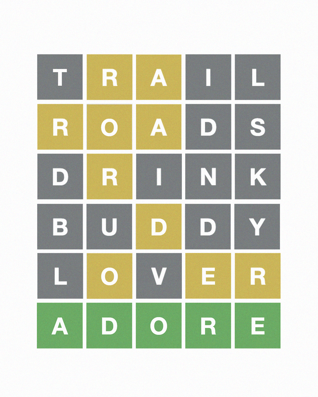 Notes x Wordle Print